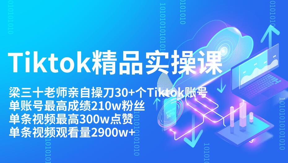 Tiktok最新精品实操教程  单账Tiktok账号210w粉丝和单视频300w点